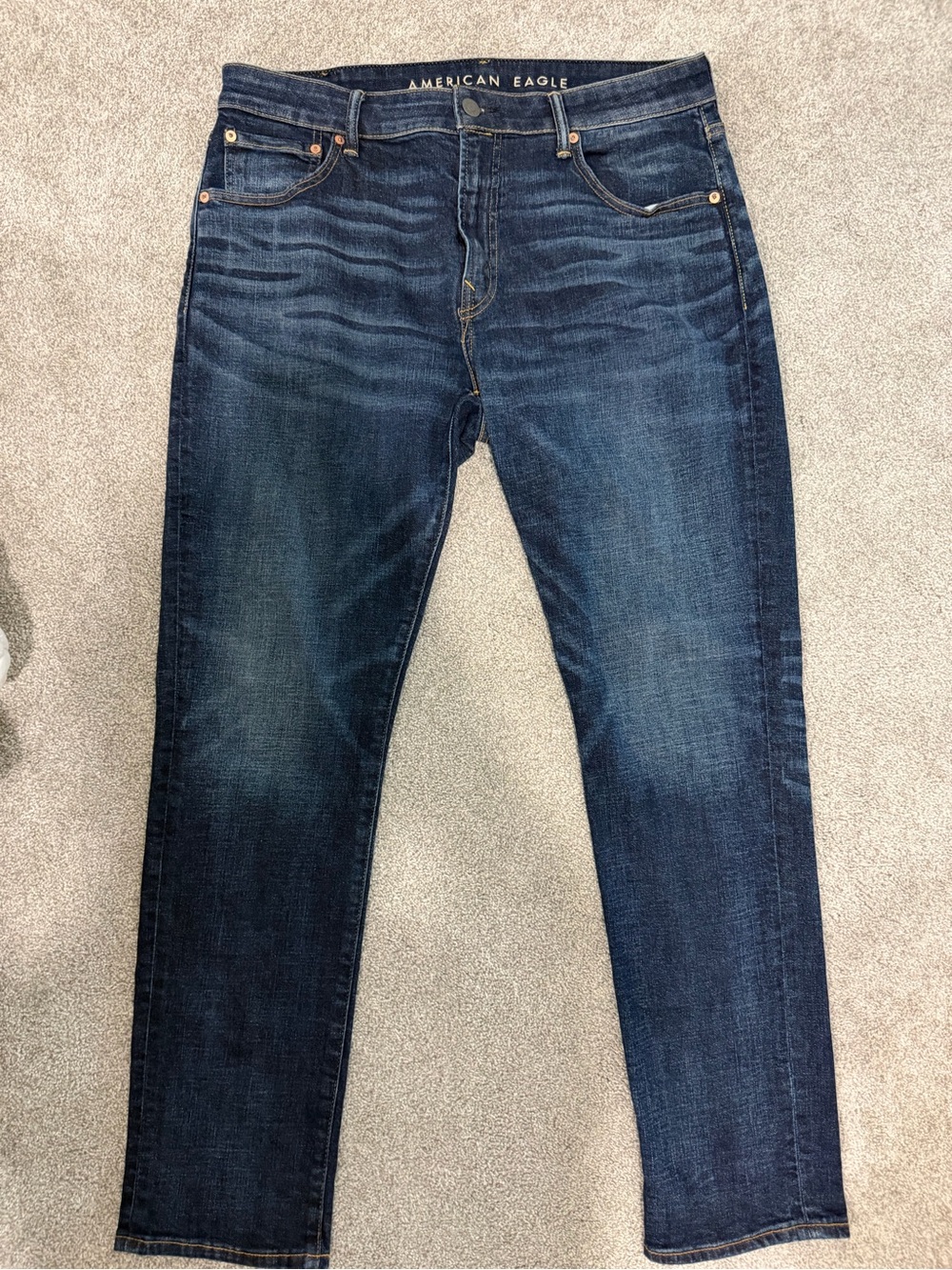 American Eagle Outfitters Men's Indigo Slim Straight Jeans 36x32